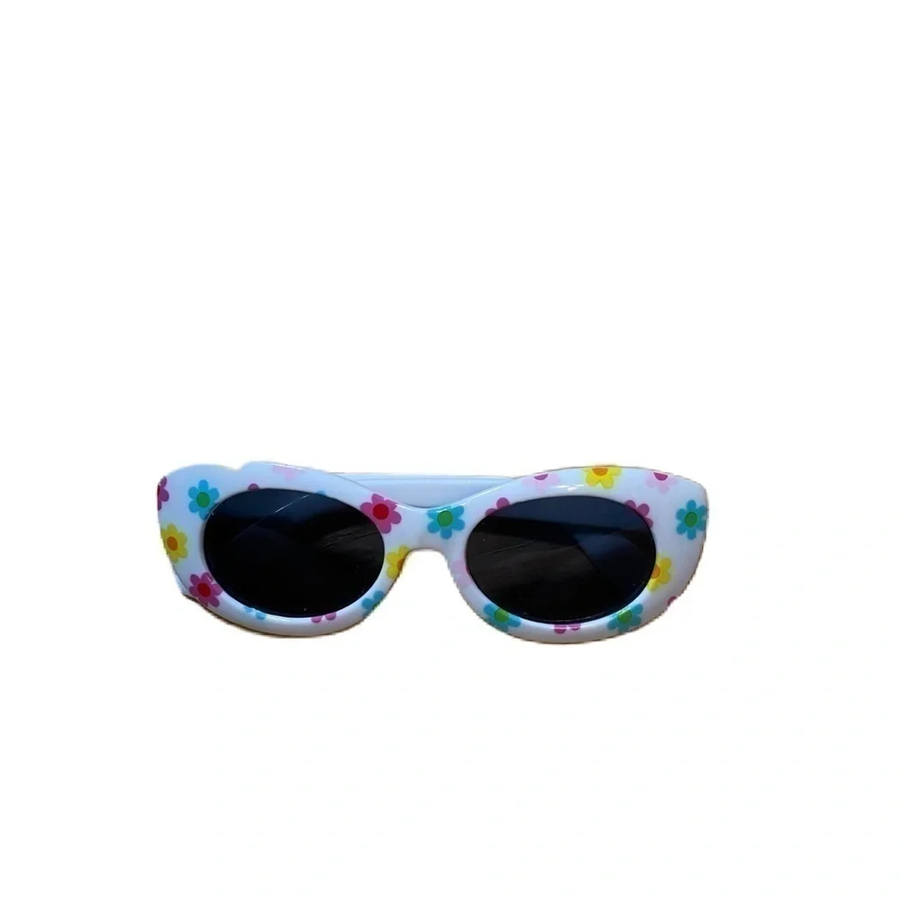 Baby Toddler Sunglasses White Floral Pink Green